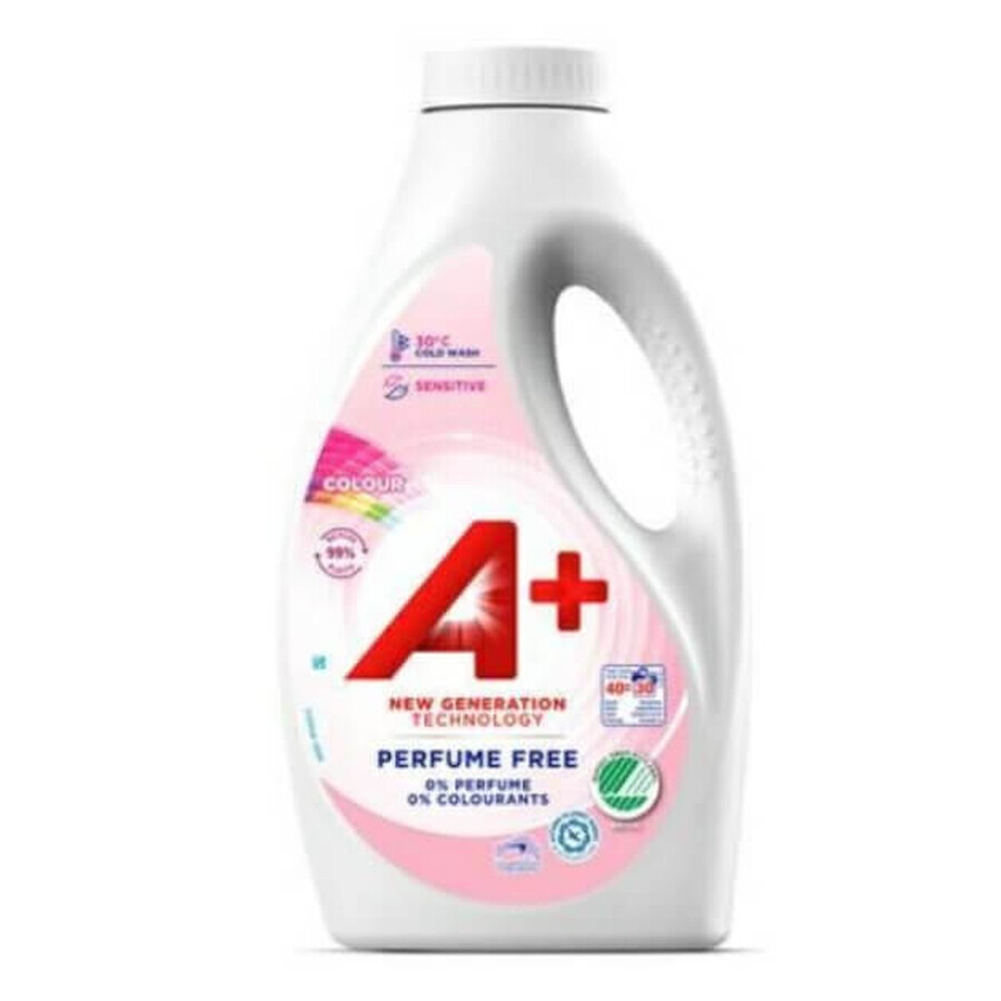 A+ Sensitive Washing Gel for colored fabrics, 1.6 L