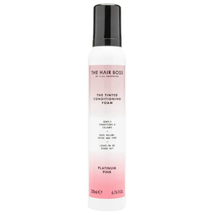The Hair Boss Foaming Toning Conditioner for Blonde Hair Platinum Pink, 200 ml