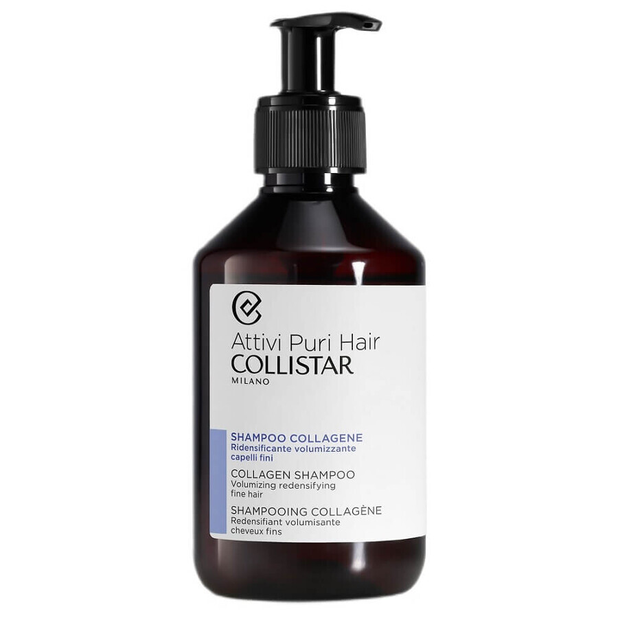 Collistar Attivi Puri Shampoo per capelli con Collagene, 250 ml