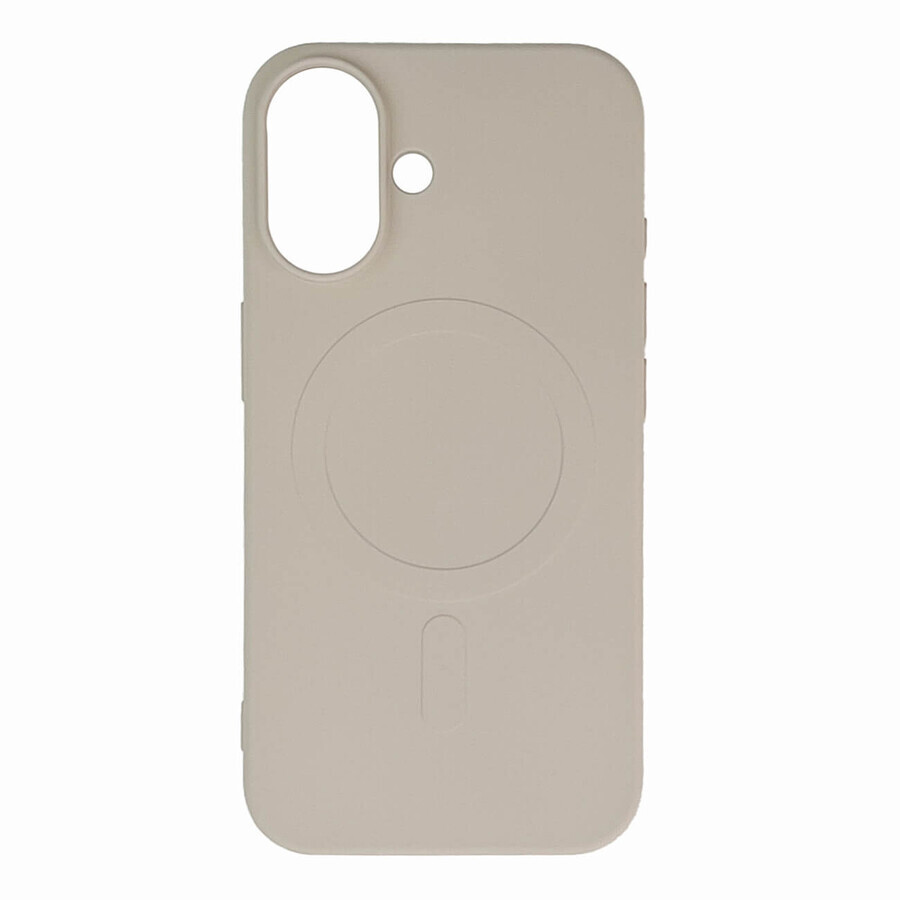 Flüssigsilikonhülle MagSafe für iPhone 16 - beige