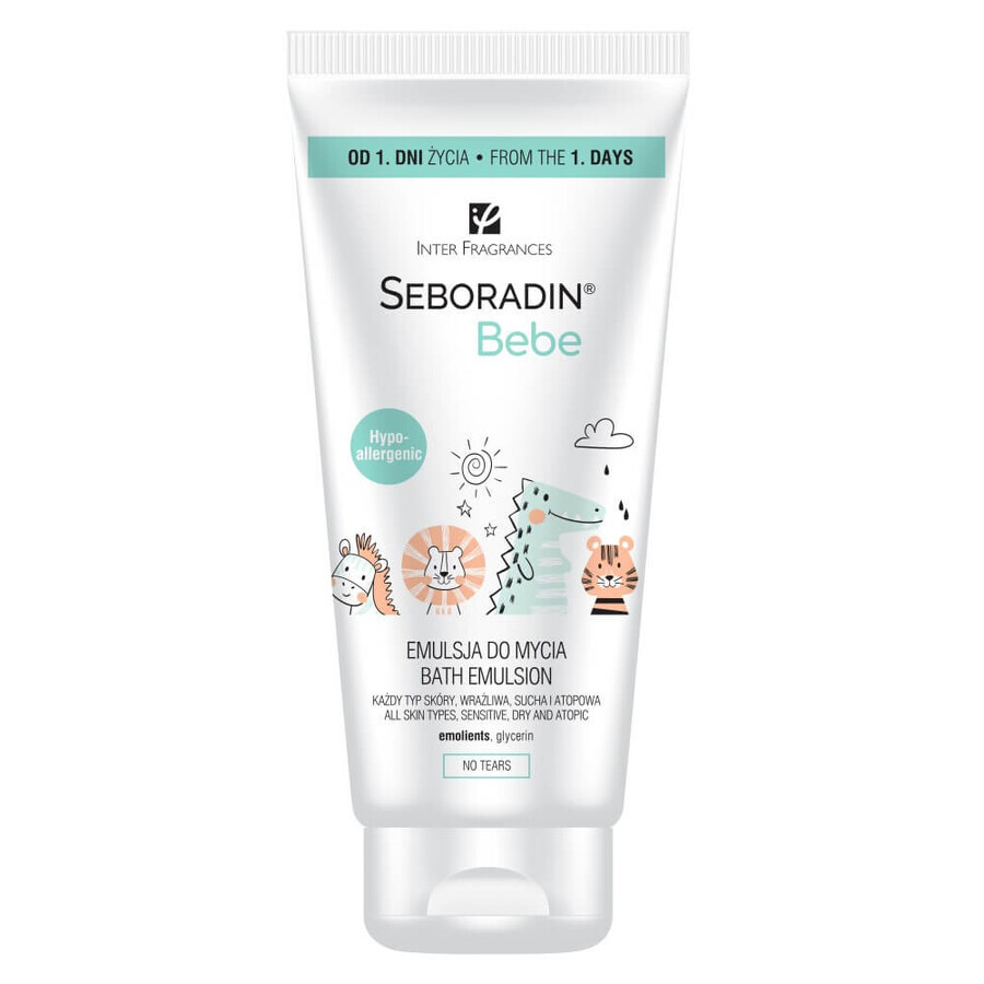 Cumpără Seboradin Bebe Emulsie de spălare intens hidratantă pentru copii, 200 ml Seboradin Bebe Emulsie de spălare intens hidratantă pentru copii, 200 ml