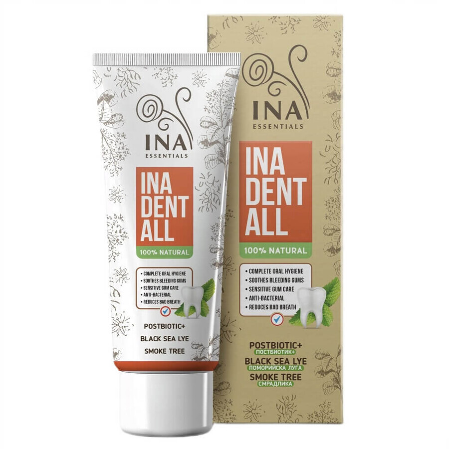 Ina Essentials Ina Dent-All Natural Fluoride Free Toothpaste, 75 ml