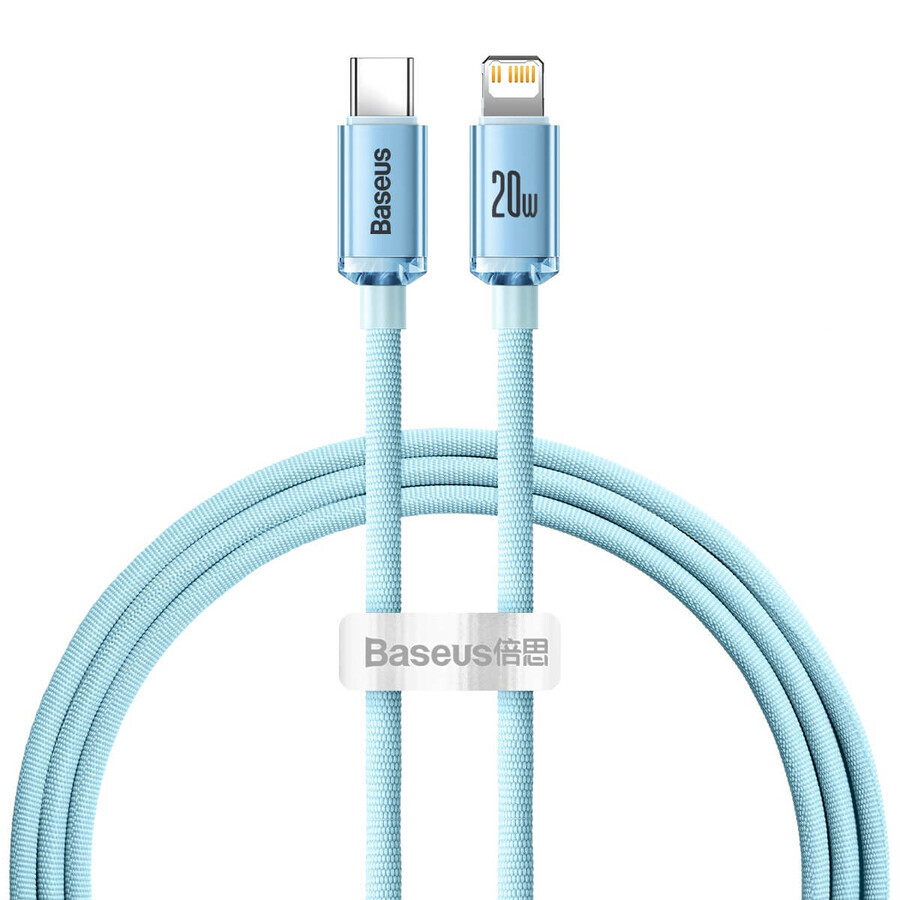 Baseus Kabel CAJY001303 Lightning - USB-C PD 20W 480Mbps 1.2m - blau