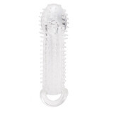 Size Up Clear View Textured Penis Extender with Protrusions