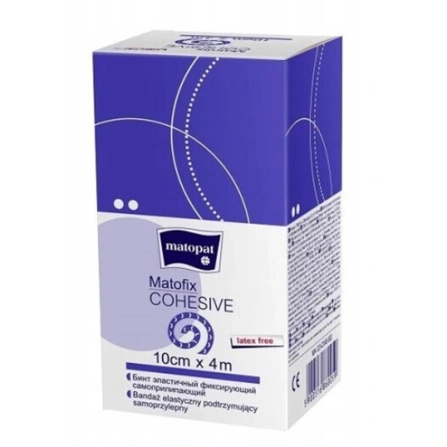 Matofix Cohesief stoffen elastiek 4m x 10cm