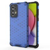 Etui blindé en nid d'abeille avec cadre en gel Samsung Galaxy A33 5G bleu