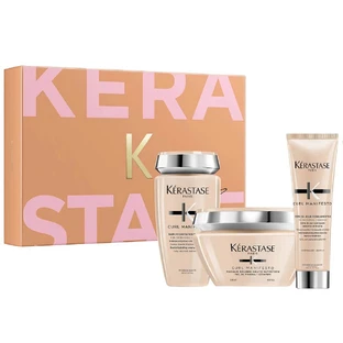 Kerastase Set Manifiesto Rizos Champú, 250 ml + Mascarilla Capilar, 200 ml + Crema Hidratante Rizos, 150 ml