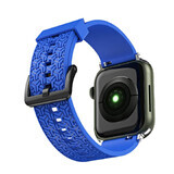 Bracelet montre Y pour Apple Watch 7 / 6 / 5 / 4 / 3 / 2 / SE (41 / 40 / 38mm) bracelet montre bleu