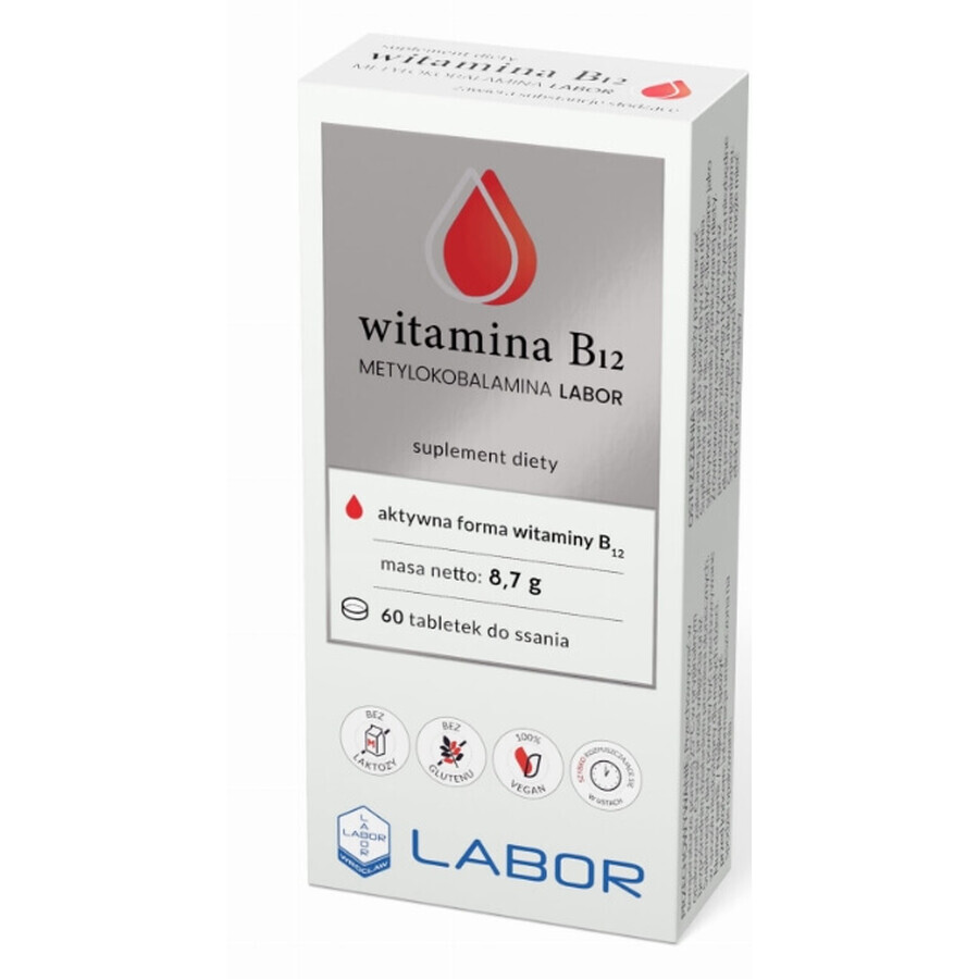 Labor, Vitamin B12 Methylcobalamin, 60 sucking tablets
