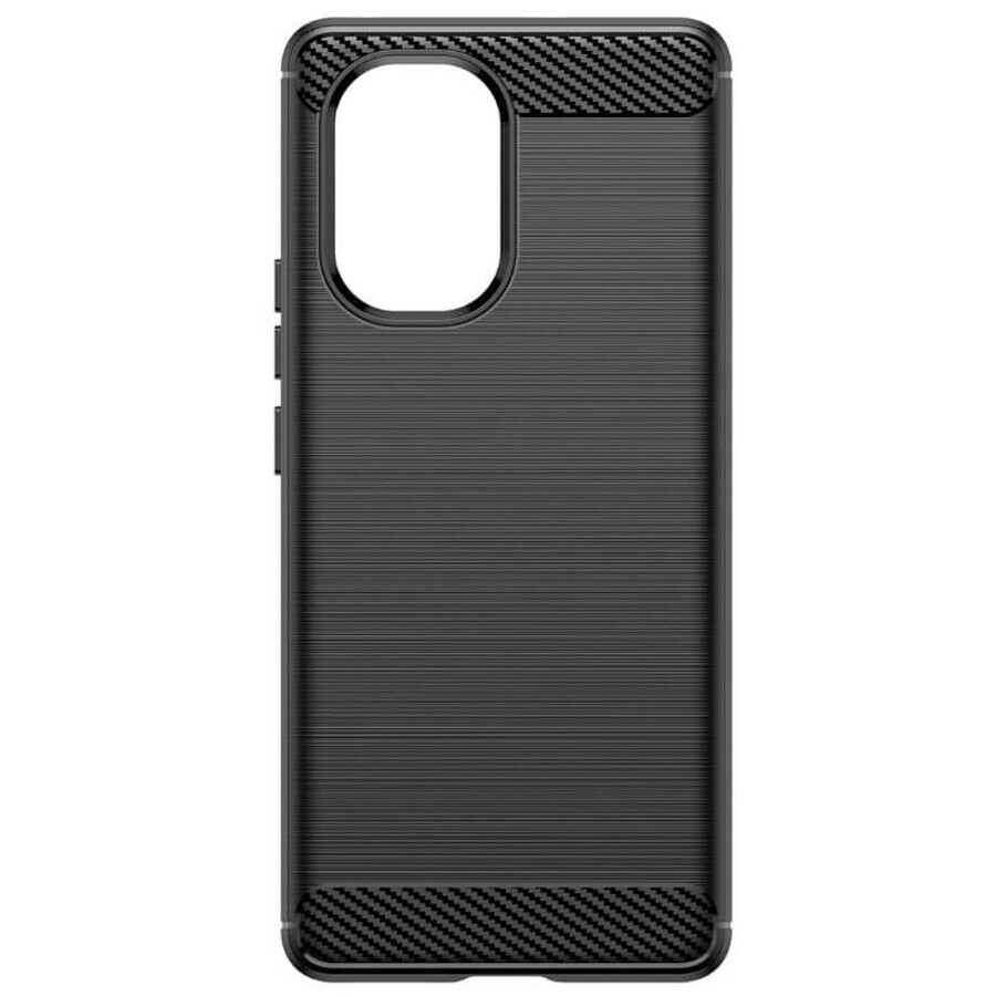 Étui en carbone pour Realme 10 Pro+ étui en carbone flexible en silicone noir