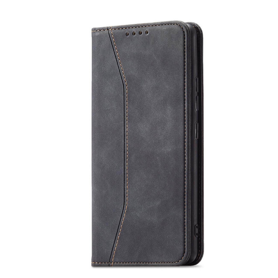 Funda Magnet Fancy Samsung Galaxy S23 Ultra con solapa soporte cartera negro