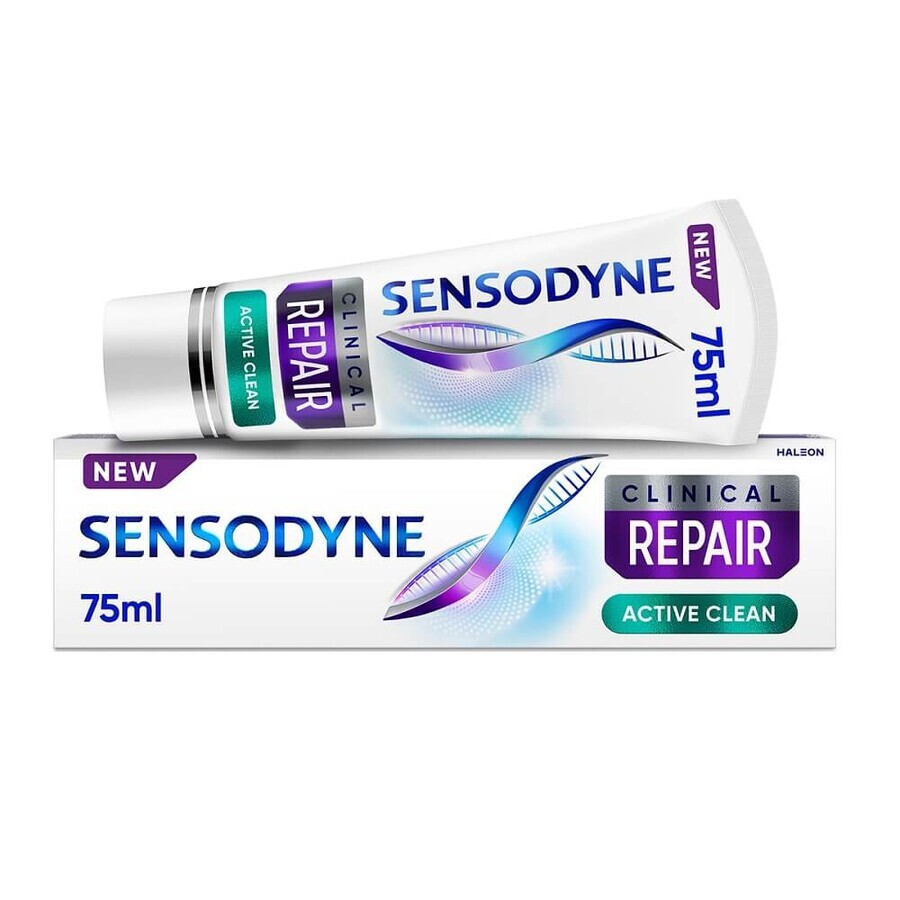 Sensodyne Clinical Repair Active Clean Tandpasta met fluoride, 75 ml