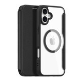 Carcasă Dux Ducis Skin X Pro pentru iPhone 16 Plus cu MagSafe și flip cover - negru