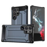 Etui Hybrid Armor pour Samsung Galaxy S24 Ultra blindé - bleu