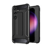 Etui Hybrid Armor pour Samsung Galaxy S24+ blindé - noir