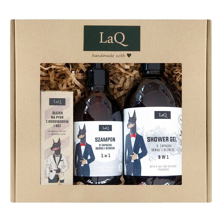 LaQ Doberman Set Doberman Gel 500 ml + Shampoo 300 ml + Oil 30 ml