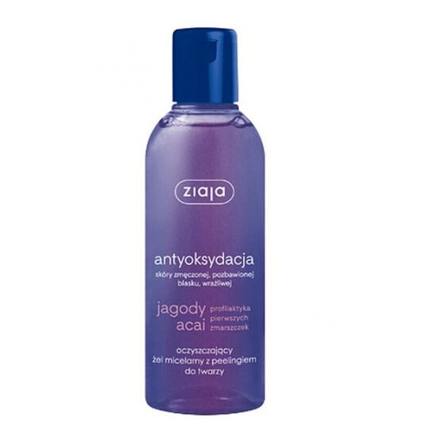 Ziaja, Acai Berry, Gel micelar cu scrub facial, 200ml