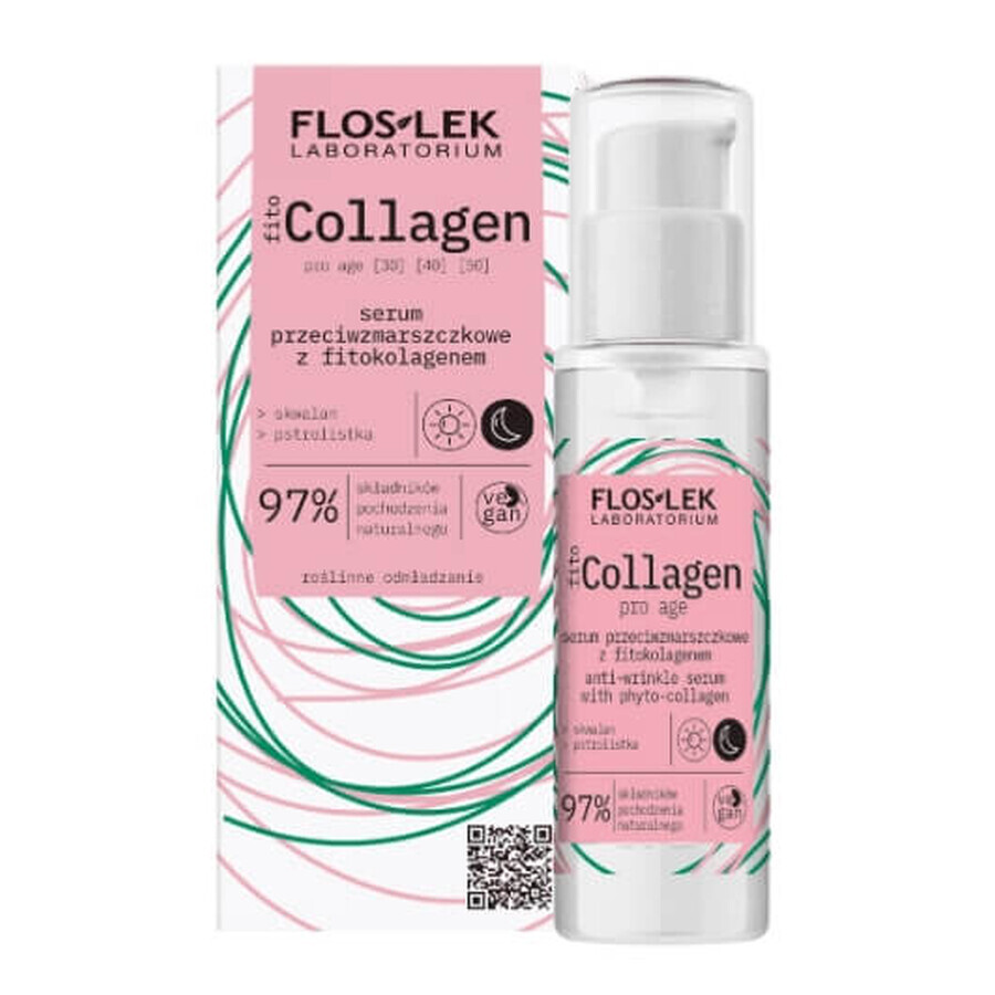 Flos-Lek Fito Colágeno, Suero antiarrugas, 30 ml