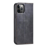 Magnet Fancy Case pour iPhone 12 Pro Max étui porte-cartes support noir
