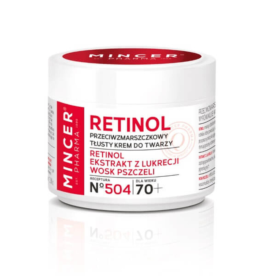 Comprar Mincer Pharma Retinol 70+ Crema facial grasa antiarrugas nº 504, 50 ml Mincer Pharma Retinol 70+ Crema facial grasa antiarrugas nº 504, 50 ml