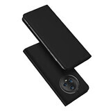 Dux Ducis Skin Pro caz pentru Honor Magic5 flip cover card wallet stand negru