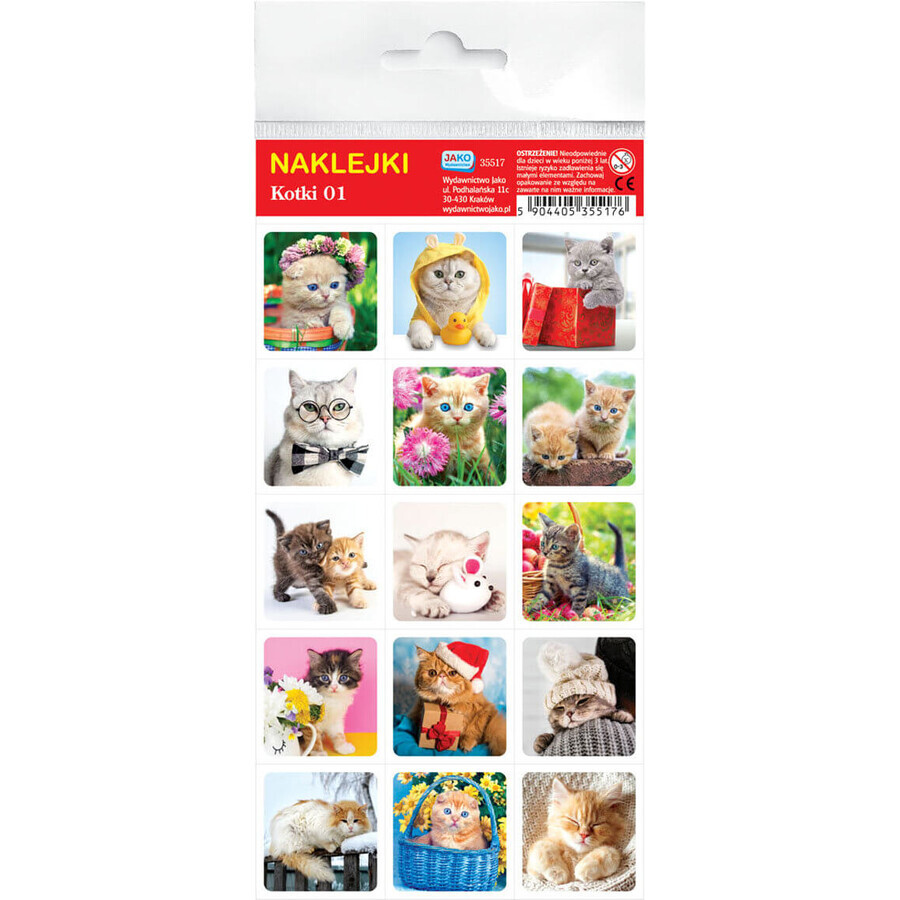 Katzen 01 Aufkleber 4 Stück