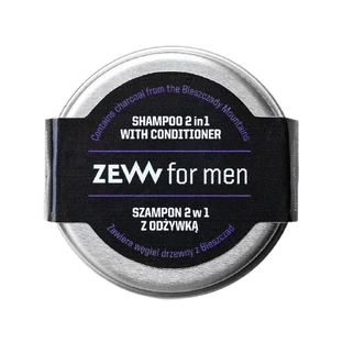 Zew For Men Champú 2 en 1 con acondicionador con carbón Bieszczady, 15 ml