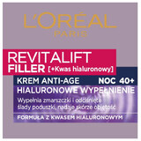 L Oreal Paris Revitalift Filler Night Cream, 50 ml