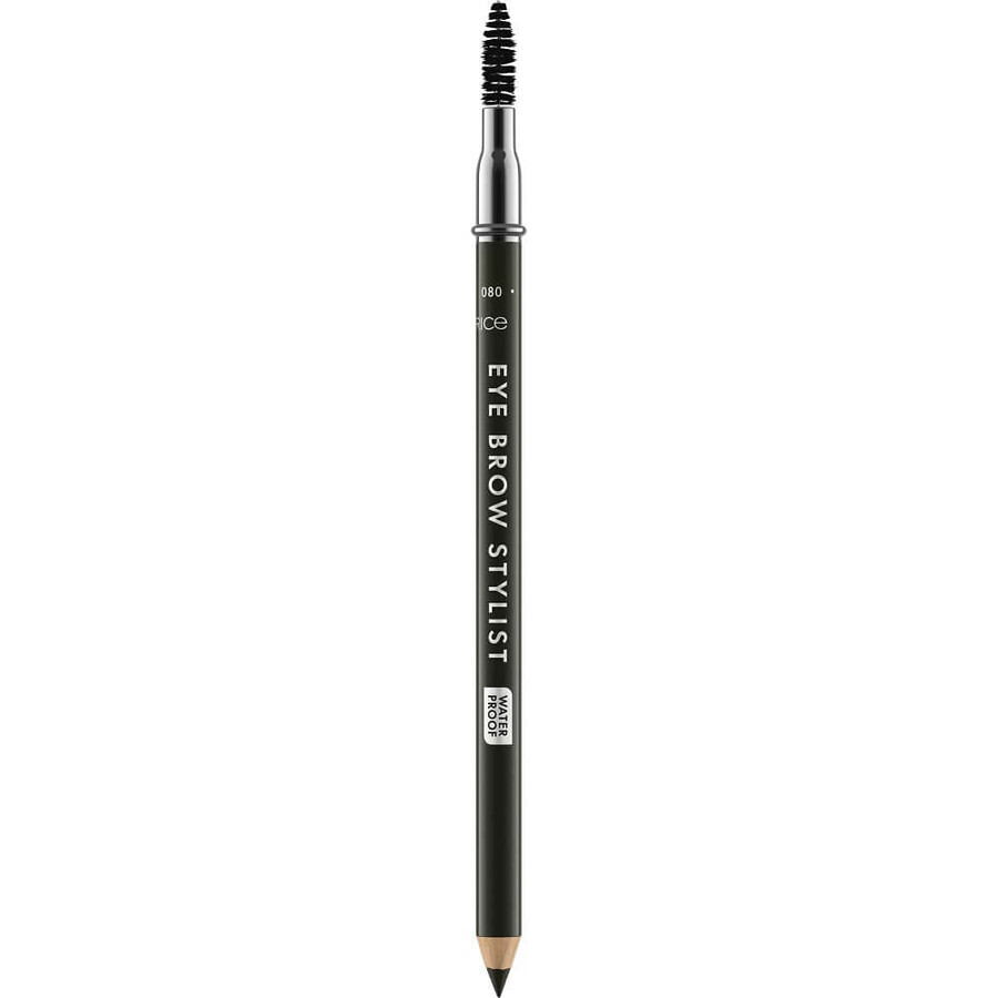 Catrice Eye Brow Stylist Matita per sopracciglia con pennello 080 Back To Black, 1,4 g