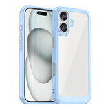 Coque Outer Space avec cadre en gel pour iPhone 16 Plus - Bleu