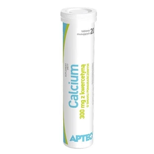 Calcium 300mg with quercetin Apteo 20 effervescent tablets