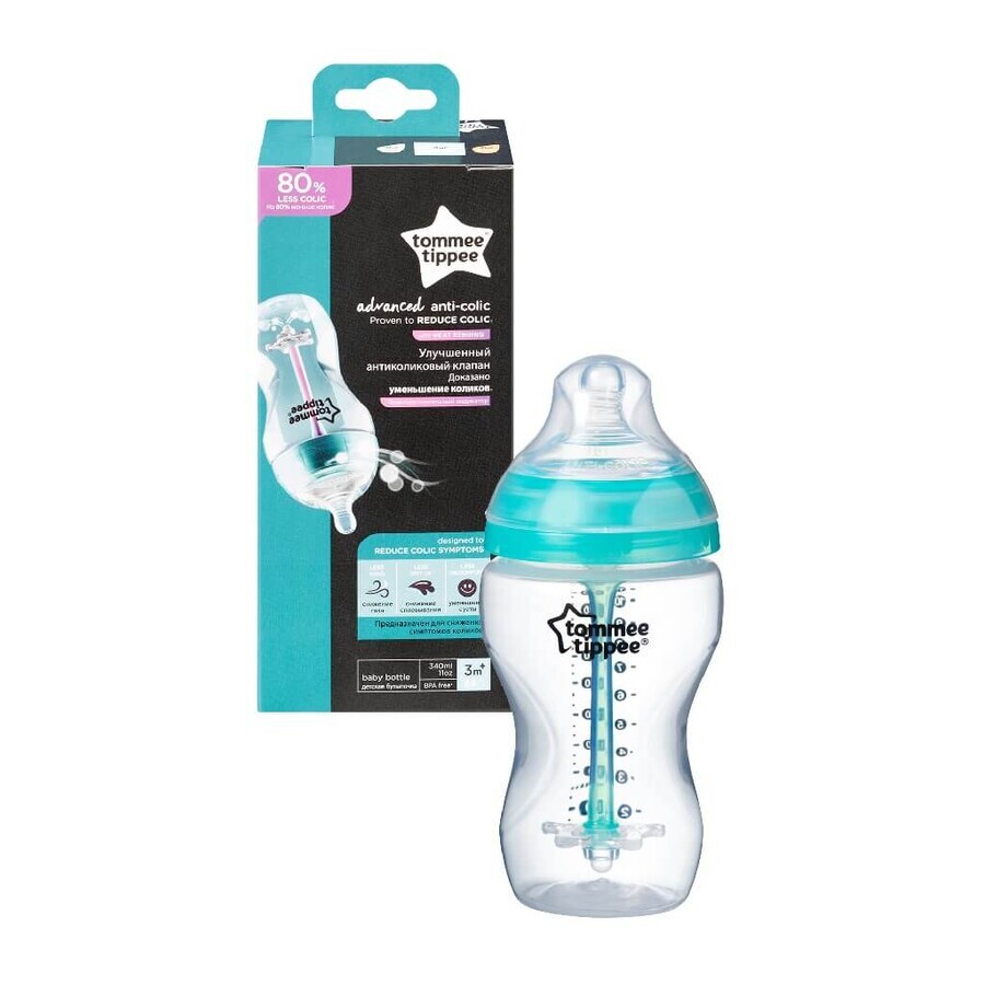 Tommee Tippee Bottiglia anticolica, Advanced, 340 ml, 1 pezzo