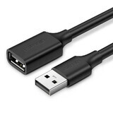 Ugreen USB (mannetje) - USB (vrouwtje) 2.0 480Mbps verlengkabel 3m zwart (US103)