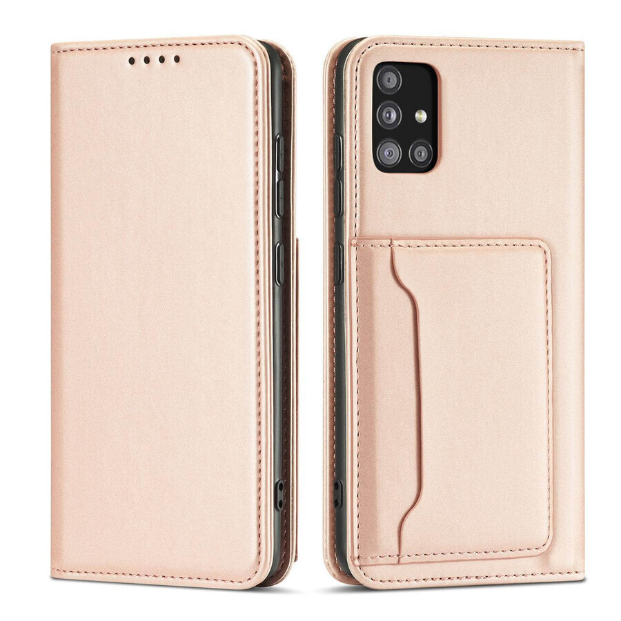Magnet Card Case case for Samsung Galaxy A13 5G card wallet case card stand pink