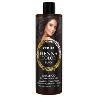 Venita Henna Color Black Shampoo for dark hair, 300 ml