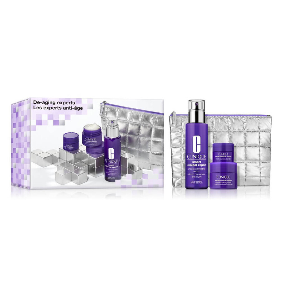 Acquista Kit di cosmetici Clinique De-aging Experts con borsa per cosmetici Kit di cosmetici Clinique De-aging Experts con borsa per cosmetici