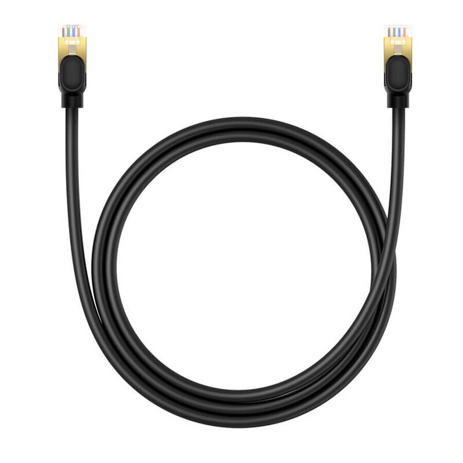 Baseus high-speed network cable RJ-45 cat.8 40Gbps 1m round - black