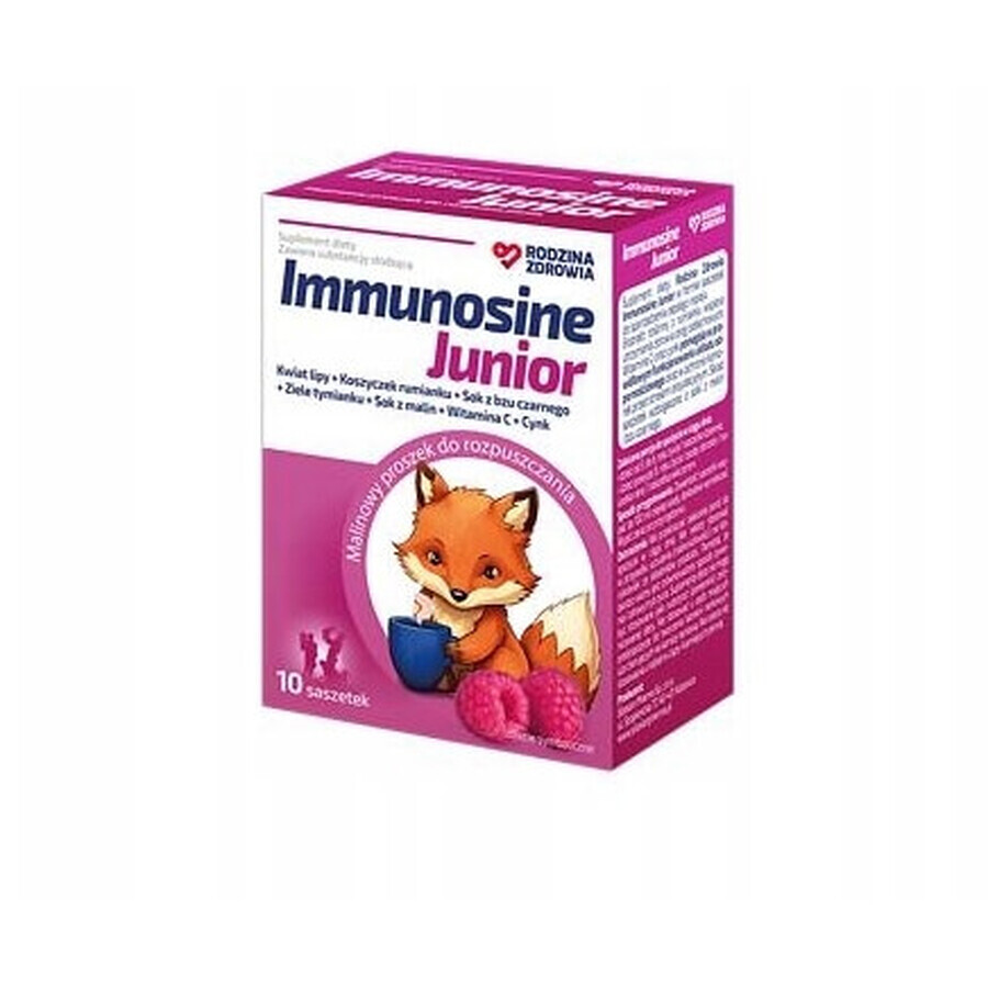 Family Health Immunosine Junior, raspberry flavor, 10 sachets