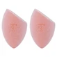 Real Techniques Miracle Powder Sponge Duo Makeup Sponge Set, 2 pieces