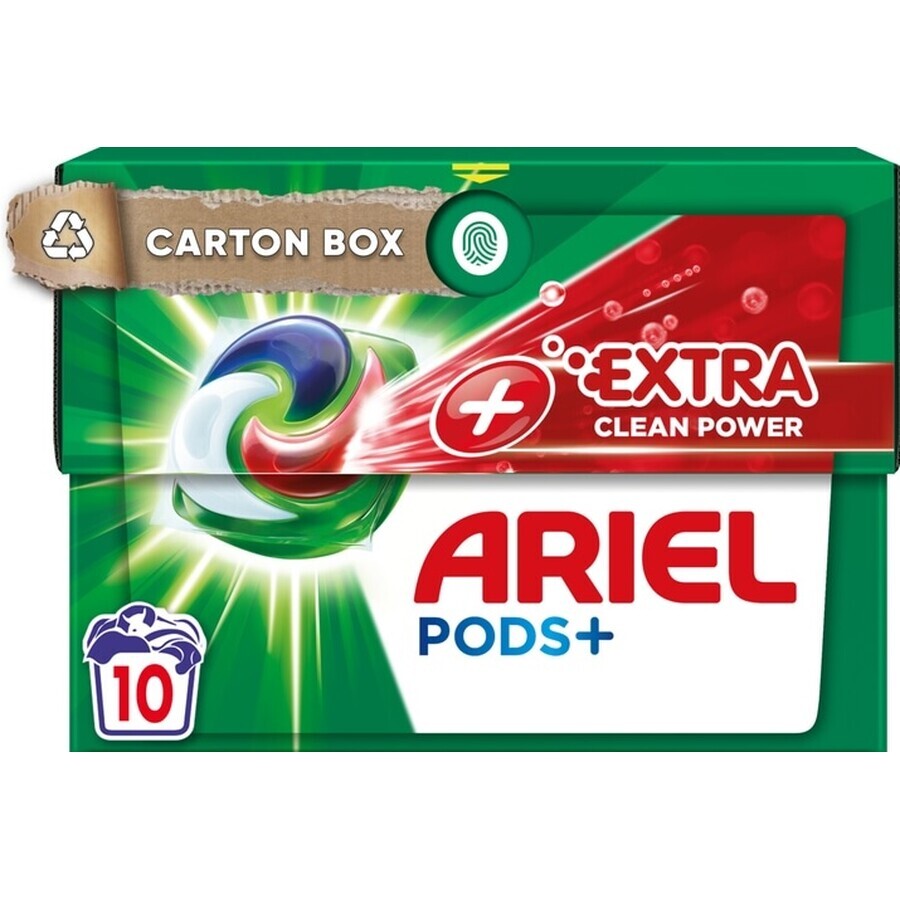 Ariel Extra Clean Power Washing Capsules, 10 pieces.