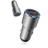Dudao USB-Autoladegerät / USB Typ C Power Delivery Quick Charge 22,5 W grau (R4PQ)