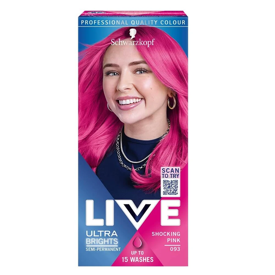 Schwarzkopf Live Ultra Brights oder Pastellfarbe 093 Shocking Pink