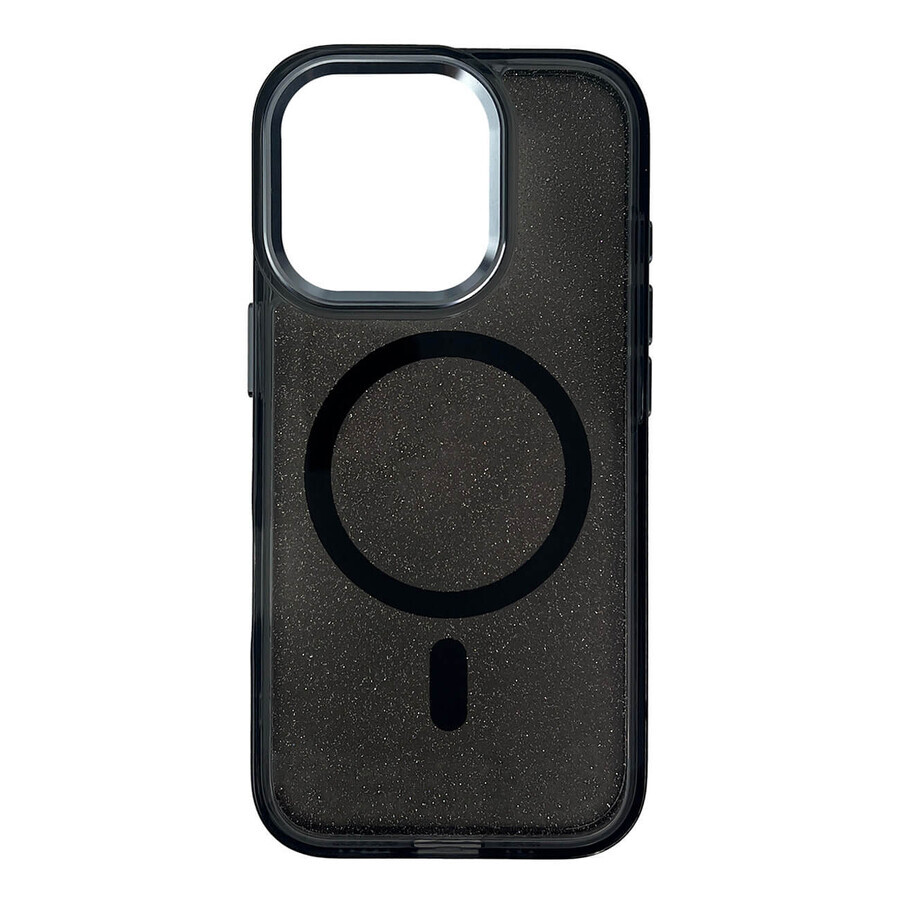 Glitter Case MagSafe für iPhone 16 Pro - schwarz mit Glitter