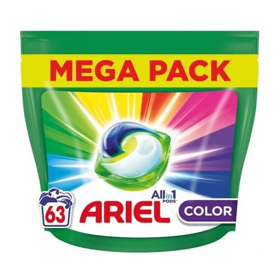 Ariel All in 1 Color Capsules, 63 pieces