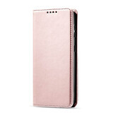 Magnet-Kartenetui für Samsung Galaxy S22+ (S22 Plus) Karte Brieftasche Fall Kartenhalter rosa