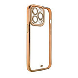 Moda Custodia per Samsung Galaxy A12 5G custodia in gel con cornice oro oro
