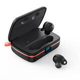 Choetech TWS auriculares inalámbricos a prueba de agua con panel solar y 2500mAh powerbank incorporado negro (BH-T05)