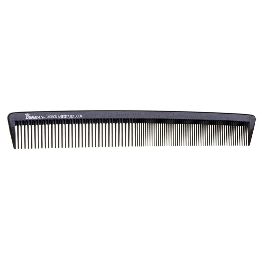 Denman DC08 Carbon Barbering Kamm Schwarz Haarschneidekamm