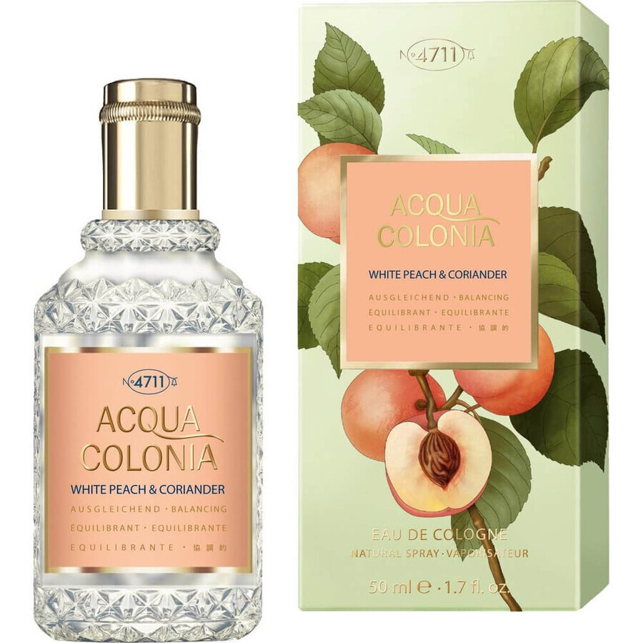 Acquista 4711 Acqua Colonia White Peach amp; Coriander Eau de Cologne, 50ml 4711 Acqua Colonia White Peach amp; Coriander Eau de Cologne, 50ml