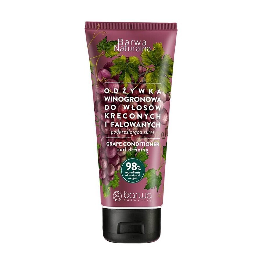 Barwa Natural Grape Conditioner in a tube for curly and wavy hair, 200g